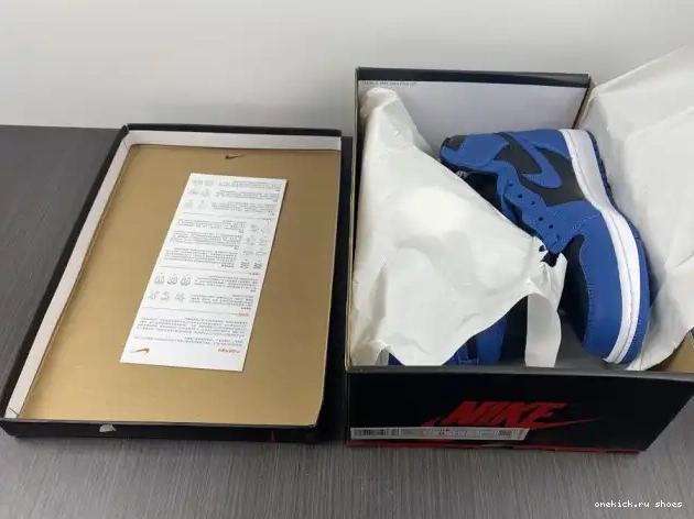 Rep Jordan 'Dark 555088-404 1 Retro Marina Air Blue' OG High 0324